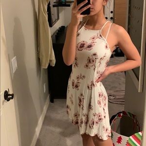 Brandy Melville, white/pink dress